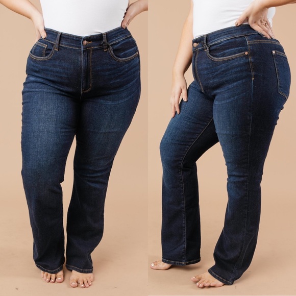 Judy Blue Classic Dark Wash Bootcut Jean - Picture 4 of 8